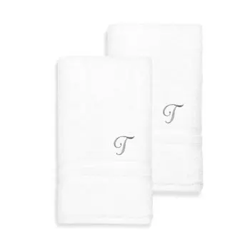 Linum Home Textiles Турецкий хлопок Denzi Набор из 2 индивидуальных полотенец для рук