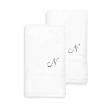 Linum Home Textiles Турецкий хлопок Denzi Набор из 2 индивидуальных полотенец для рук