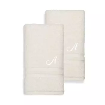 Linum Home Textiles Турецкий хлопок Denzi Набор из 2 индивидуальных полотенец для рук