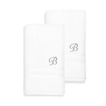 Linum Home Textiles Турецкий хлопок Denzi Набор из 2 индивидуальных полотенец для рук