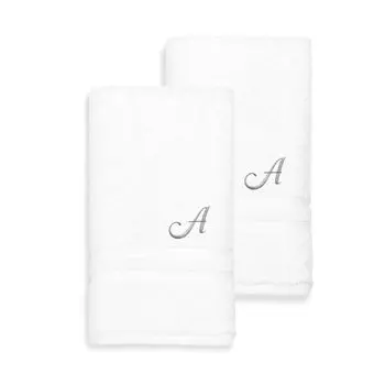 Linum Home Textiles Турецкий хлопок Denzi Набор из 2 индивидуальных полотенец для рук