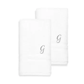 Linum Home Textiles Турецкий хлопок Denzi Набор из 2 индивидуальных полотенец для рук
