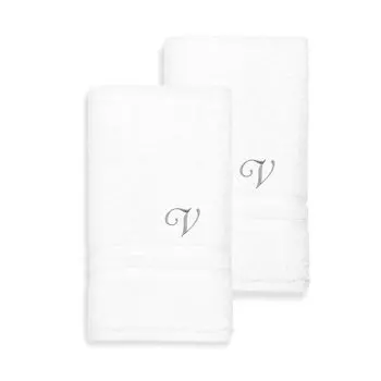 Linum Home Textiles Турецкий хлопок Denzi Набор из 2 индивидуальных полотенец для рук