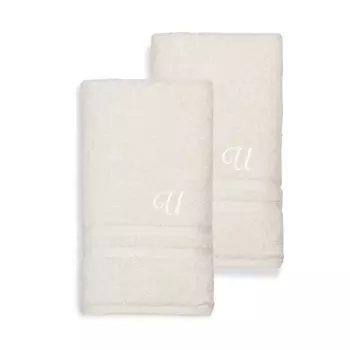 Linum Home Textiles Турецкий хлопок Denzi Набор из 2 индивидуальных полотенец для рук