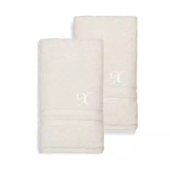 Linum Home Textiles Турецкий хлопок Denzi Набор из 2 индивидуальных полотенец для рук