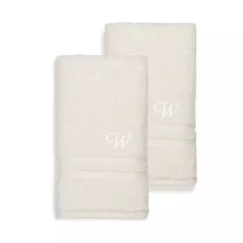Linum Home Textiles Турецкий хлопок Denzi Набор из 2 индивидуальных полотенец для рук