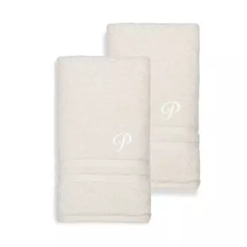 Linum Home Textiles Турецкий хлопок Denzi Набор из 2 индивидуальных полотенец для рук