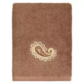 Linum Home Textiles Турецкий хлопок Mackenzie Набор украшенных мочалок из 2 предметов, светло-серый