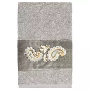Linum Home Textiles Турецкий хлопок Mackenzie Набор украшенных полотенец для рук из 2 предметов