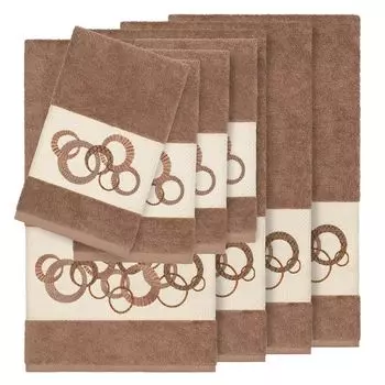 Linum Home Textiles Турецкий хлопок Набор украшенных полотенец Annabelle из 8 предметов