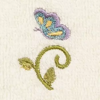 Linum Home Textiles, турецкий хлопок Rebecca, набор из 2 мочалок с украшением, голубой