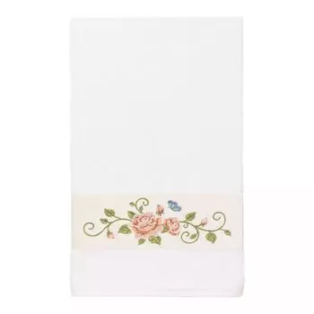 Linum Home Textiles Турецкий хлопок Rebecca Набор украшенных полотенец из 3 предметов, светло-серый