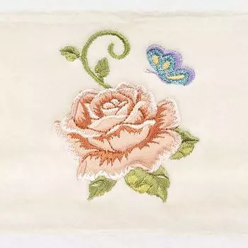 Linum Home Textiles, турецкий хлопок Rebecca, набор из 2 украшенных полотенец для рук, голубой