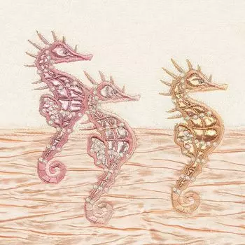 Linum Home Textiles Турецкий хлопок Sofia Набор украшенных полотенец из 3 предметов, темно-синий