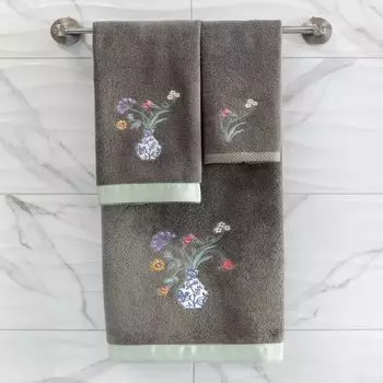 Linum Home Textiles Турецкий хлопок Stella Набор украшенных полотенец из 4 предметов