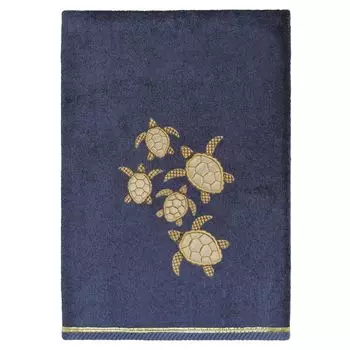 Linum Home Textiles Турецкий хлопок Tortuga Набор украшенных полотенец из 3 предметов, белый