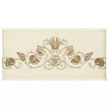 Linum Текстиль для дома Bella Банное полотенце с украшением, голубой