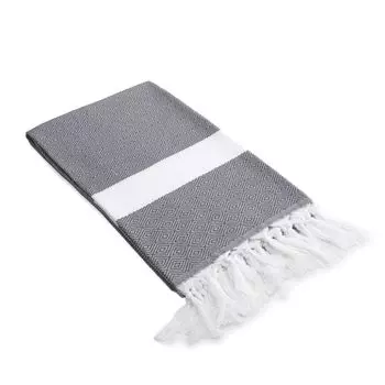 Linum Текстиль для дома Diamond Beach Towel, серый
