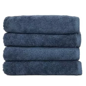 Линум Текстиль для дома Soft Twist 4 уп. Полотенца для рук, темно-синий