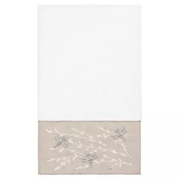 Linum Текстиль для дома Турецкий хлопок Braelyn Набор украшенных полотенец из 3 предметов, светло-серый