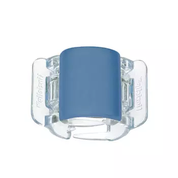 Linziclip, пряжка-миди, матовый синий