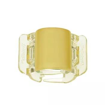 Linziclip, пряжка миди, матовый желтый