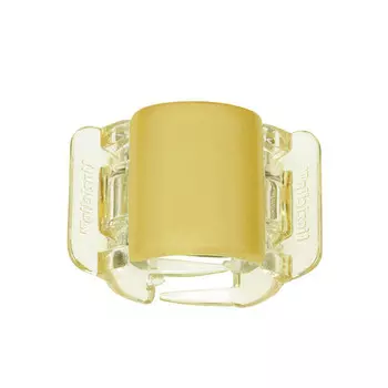 Linziclip, пряжка миди, матовый желтый