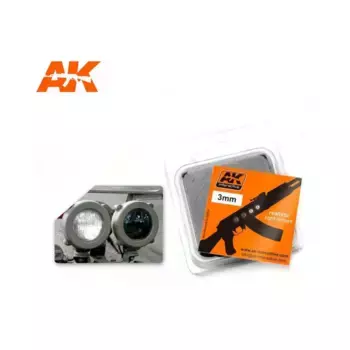 Линзы - белый/черный 3 мм, Auxiliaries & Effects (AK-Interactive)