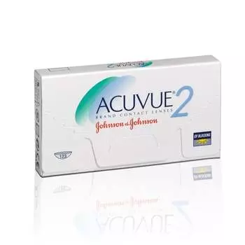 Линзы двухнедельные -0,50 кривизна 8,7, 6 шт. Acuvue 2, бесцветный