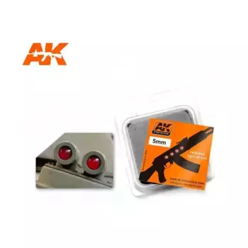 Линзы - красные 5 мм, Auxiliaries & Effects (AK-Interactive)