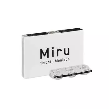 Линзы месячные -12,50 кривизна 8,6, 6 шт. Miru, Menicon, бесцветный