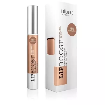 Lipboost Caramel Rose блеск для губ с эффектом пухлой помады 6 мл Tolure Cosmetics