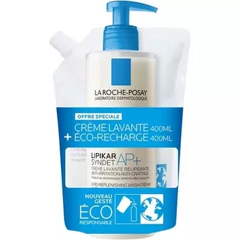 Липикар Syndet Ap+ Eco-Refill 400мл, La Roche-Posay