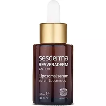Липосомальная сыворотка Resveraderm, антиоксидантная, против морщин, усиление сияния кожи, омолаживающее восстановление кожи, гиалуроновая сыворотка с ресвератролом, 30 мл, Sesderma