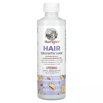 Липосомальные средства для максимального роста волос, миндальное печенье, 15,22 жидких унции (450 мл) Maryruth'S