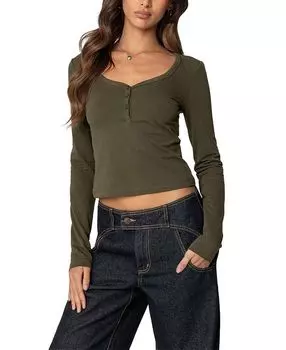 Лия Хенли Топ Edikted, зеленый