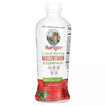 Liquid Morning Multivitamin Essentials+, Клубника, 32 жидких унции (946 мл) Maryruth'S