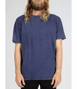 Lira Clothing VintageWash унисекс футболка с короткими рукавами, синий