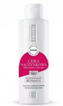 Lirene, Молочко для снятия макияжа 3в1 для сосудистой кожи, 200 мл