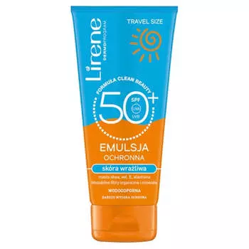 Lirene Солнцезащитная эмульсия для чувствительной кожи SPF50+ 90мл