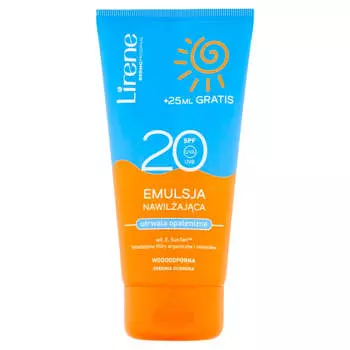 Lirene Солнцезащитная увлажняющая эмульсия, закрепляющая загар SPF20 175мл