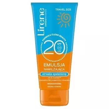 Lirene Sun Увлажняющая эмульсия для загара SPF20 90мл Assorted