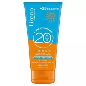 Lirene Sun Увлажняющая эмульсия для загара SPF20 175мл Assorted