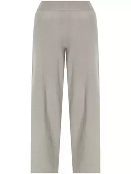Lisa Yang кашемировые брюки Marlo с боковыми разрезами, серый