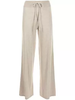 Lisa Yang кашемировые брюки с кулиской, нейтральный цвет
