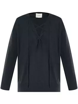 Lisa Yang кашемировый джемпер Erna с V-образным вырезом, черный