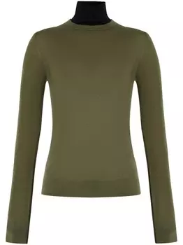 Lisa Yang кашемировый джемпер Marina с воротником-стойкой, зеленый