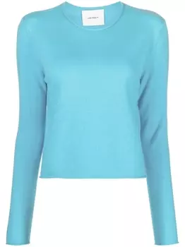 Lisa Yang кашемировый джемпер тонкой вязки, синий