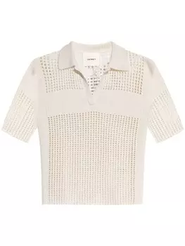 Lisa Yang кашемировый топ Lei ажурной вязки, белый