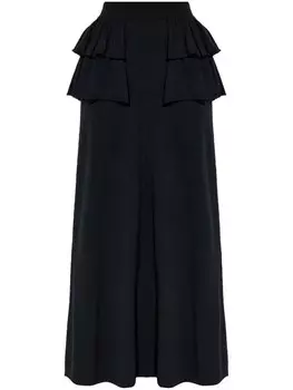 Lisa Yang многослойная кашемировая макси-юбка, черный